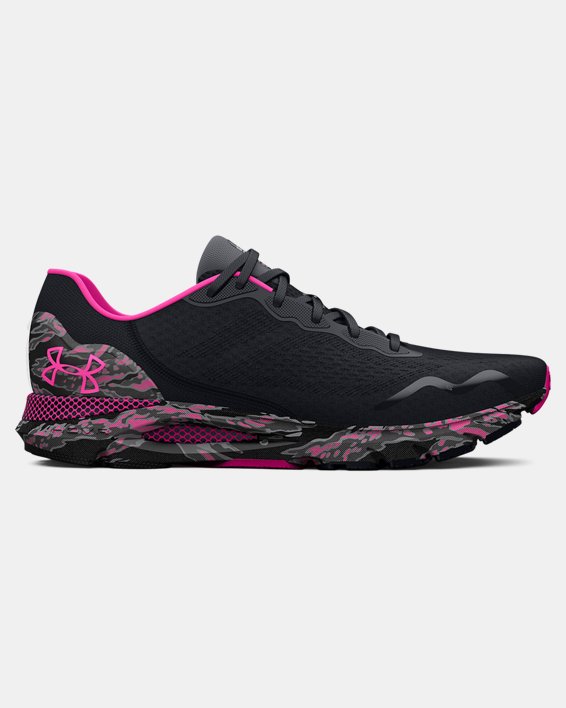 Women's UA HOVR™ Sonic 6 Camo Running Shoes, Black, pdpMainDesktop image number 0